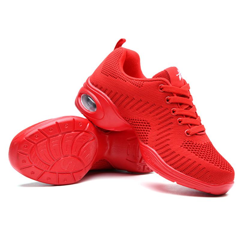 Dancing Shoes for Women Big Size 41 Breathable Jazz Dance Shoes Sport Sneakers Lightweight Black Ladies Ballroom Dance Shoes