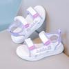 Girls' Sandals Summer Fashion Soft Bottom Middle School Children's Sports Student Princess Open Toed Children's Beach Shoes