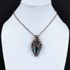Labradorite Pendant, Handmade Gemstone , 999 Copper Wire Wrapped Pendant Antique Jewelry, For Gift Silver Jewelry