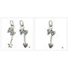 Fashion Heart Bowknot Chain Keychain Hanging Decorations Keyring Ornament