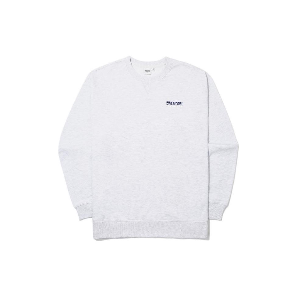 FILA Sweatshirts Unisex Gray Crew Neck Moderate Regular FS2POE3602X-WTM 105