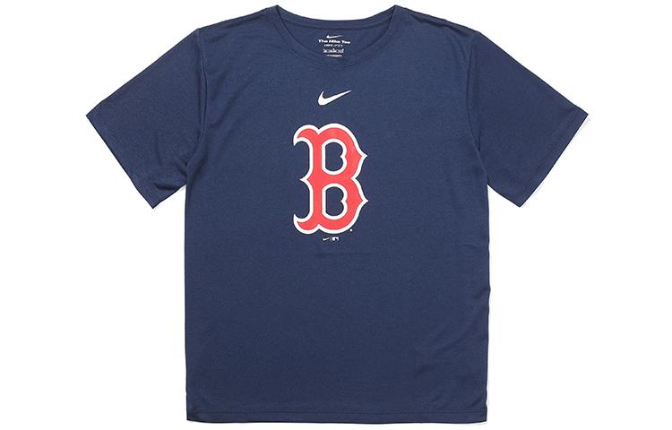 Nike X MLB Kids T Shirts Crew Neck Moderate 3Z3B7SAG5-BOS L