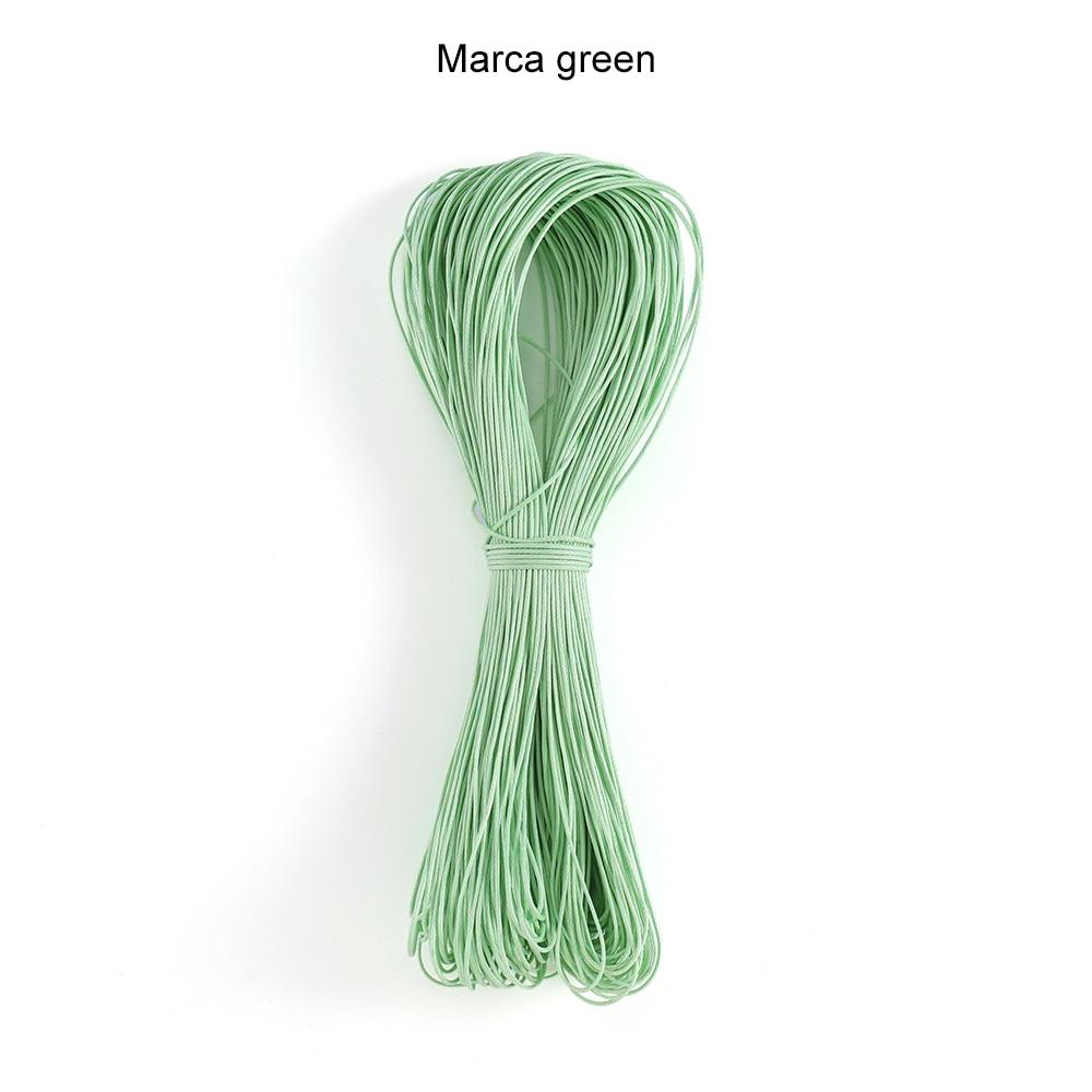 65m/Lot 1mm X 65m Polyester Braided Rope Bracelets Necklaces Beaded Cord Wax Wire for DIY Jewelry Making Findings Supplies Accessories