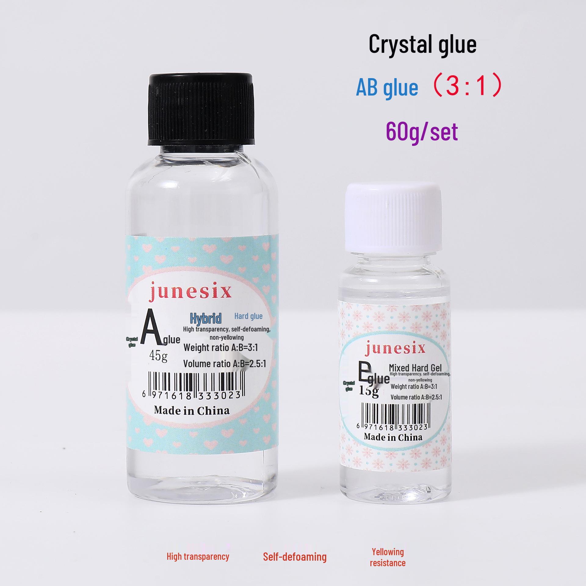 

Ultra-Transparent Yellowing-Resistant Crystal Epoxy Resin AB Glue for DIY Gem Molds