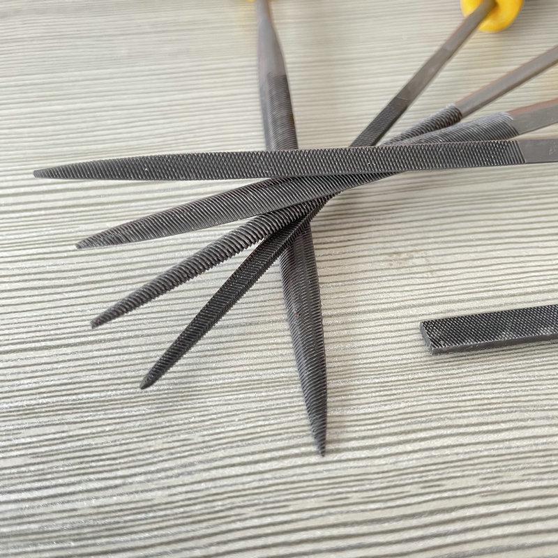 3*140mm Household Flat & Triangular Hand Files with Plastic Handles