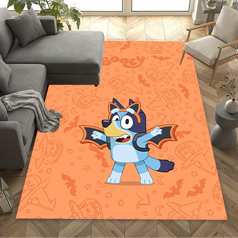 Bluey Friends Adventure Carpet Suitable for Balcony Bedrooms Living Rooms Kitchen Antislip Carpet Anime Office Decor Perfect Gift for Women/Men