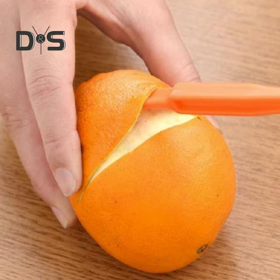 4Pcs Handheld Orange Peeler Tools Hassle-free Citrus Peel Cutter Easy Fruit Slicer Lemon Peel Remover Kitchen Gadgets