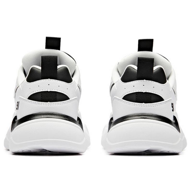 Anta Life Collection Cushioning Anti-Slip And Wear-Resistant Low-Top Chunky Sneakers Women's White Black Sneakers 92938862-1