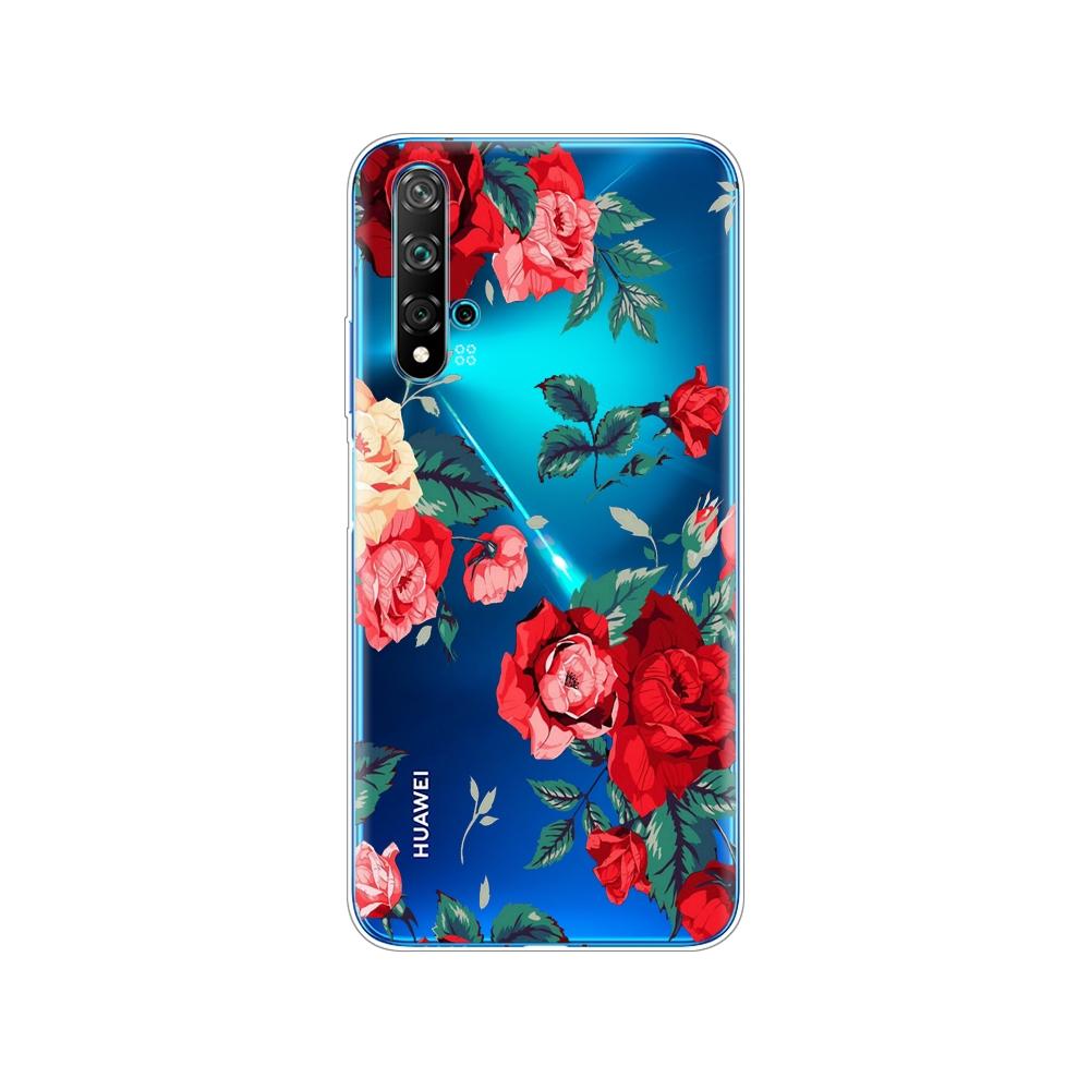 Dla Huawei Nova 5T Case miękka TPU tylna silikonowa obudowa telefonu dla Nova5T 5 T YAL-L21 6.26 ''fundas coque zderzak