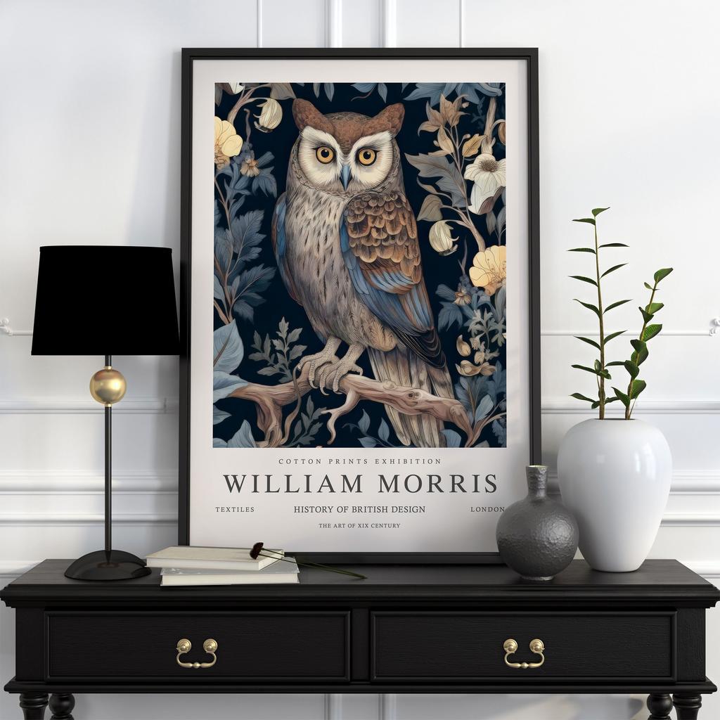 Neutral William Morris Poster Picture Botanical Animals Canvas Prints Vintage Wall Art Decorations for Living Room Exhibition