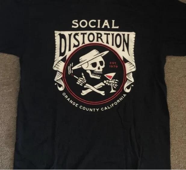 Social Distortion Summer Black T shirt Full Size S-5XL S