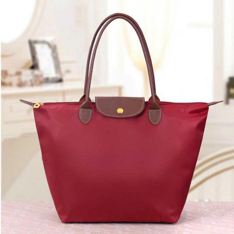 Beach Tote Bag Fashion Womens Handbag Tote Shoulder Bags Female Waterproof Dumplings Folding Shopping Bag