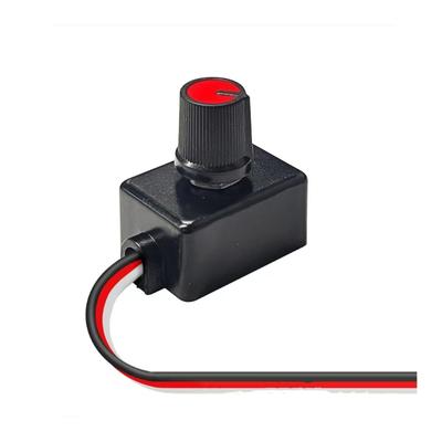 Knob Type 12-24V Low Voltage Light Strips Dimmer for LED Lights Interior, Truck Ceiling Lights Strips Easy To Install