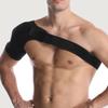 Black Adjustable Shoulder Brace Compression Cuff Pain Relief Support Belt Sprain