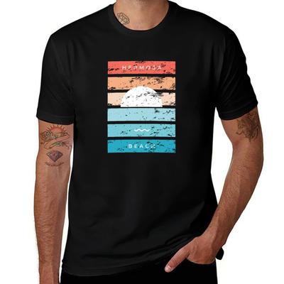 Hermosa Beach Kalifornien Los Angeles Retro Vintage T-Shirt Herren T-Shirt Sommer T-Shirts für Herren Baumwolle lustiges T-Shirt