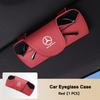 CQQ1 Leather Car Sun Visor EyeGlasses Case Eyeglasses Bracket Clip For Mercedes Benz W203 W204 W205 W176 W16 W177 W247 Accessories