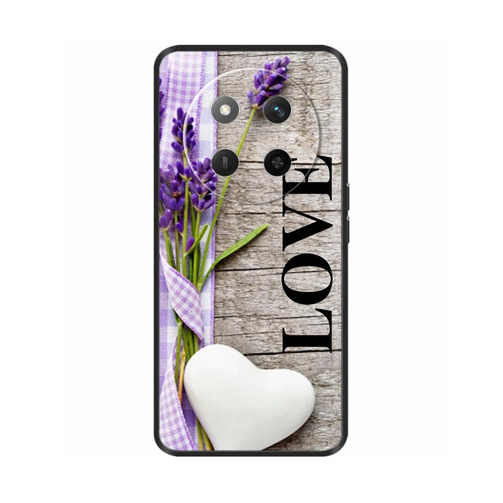 For Honor X60 5G Case Black Silicone Soft Luxury Phone Back Cover for Huawei Honor X60 Pro Painted Shockproof Shell Cases Para