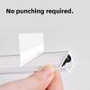 Aluminum Slide Check Rack with Pen Slot And Receipt Holder Spikes Sliding Inspection Rack Bills Ticket Orders Organizer for Restaurants Offices Cafes