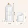 Rotating Toothbrush Holder With Lid And Drainage System For Hygienic Bathroom Organization And Space Saving Convenience