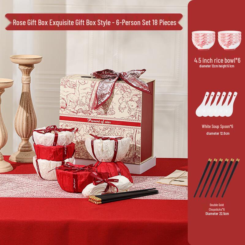 Lujiazui Cream Style Ceramic Dinnerware Gift Set