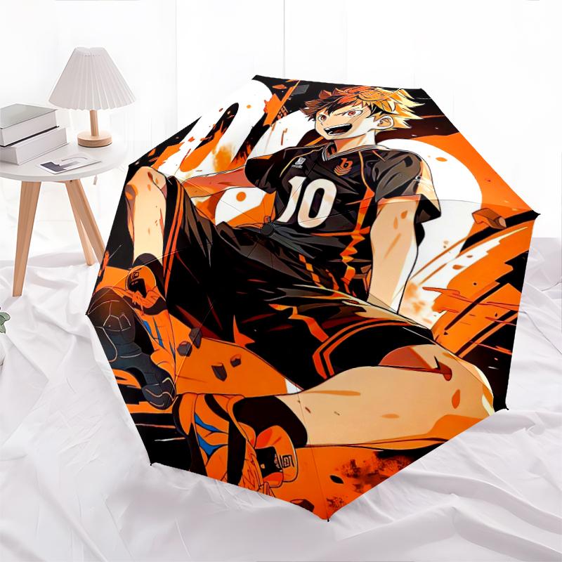 1 PC Automatic Folding Umbrella - Beautiful anime Pattern, Portable & Foldable Design with 8 Ribs, Christmas Birthday Gifts