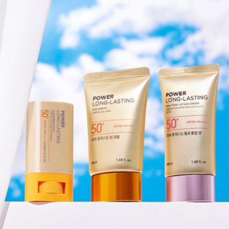 The Face Shop Power Long-Lasting Pink Tone-Up Sun Lotion SPF50+ PA++++ 50ml