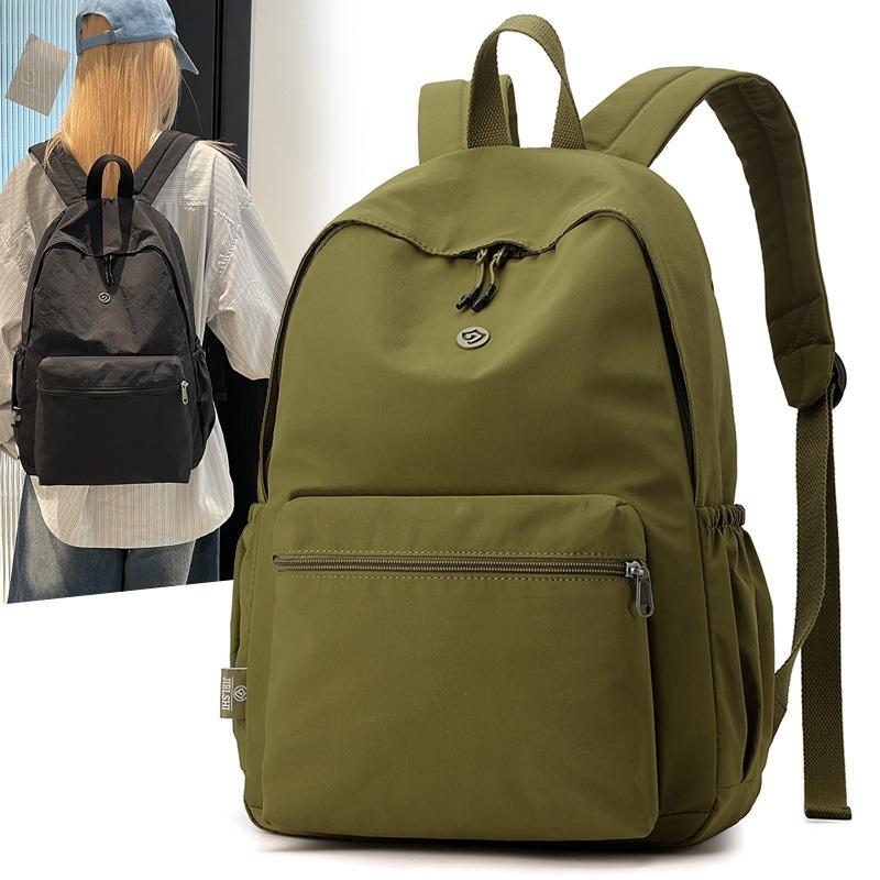 Anti-splashing nylon bag, new large-capacity student schoolbag, trendy outdoor travel bag, literary women's backpack.
