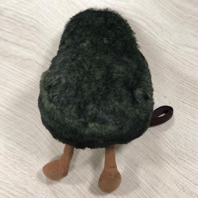 SCIONE Fun Avocado Crossbody Bag Cute Fashion Fruit Plush Soft Shoulder Bag Fashion Personality Messenger Bag