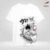 Animation Unisex Pure Cotton Loose T-shirt Luffy 2025 Summer New Retro Fashion Men's and Women's Streetwear