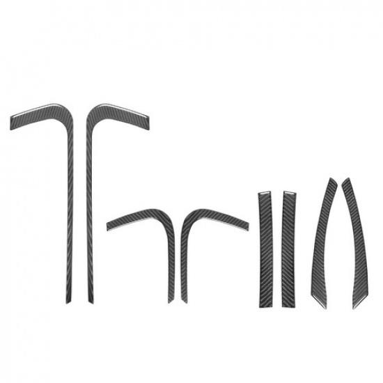 8Pcs Carbon Fiber Interior Door Panel Kit Cover Trim For Land Rover Range Rover