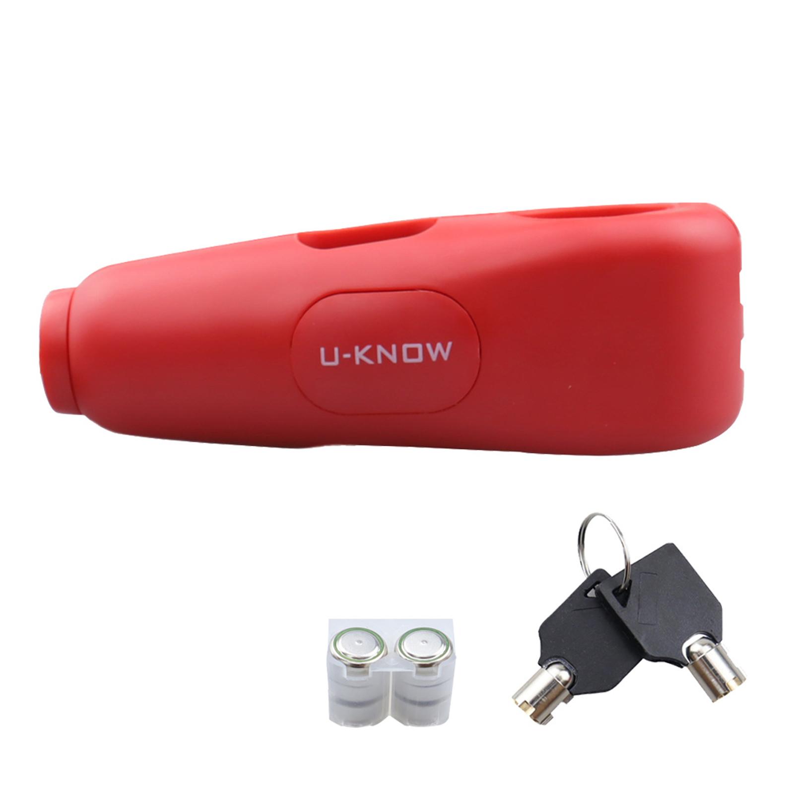 

Замок на рукоятку дроссельной заслонки, тормоза, руля, замок безопасности, подходит для велосипеда, скутера, мопеда, квадроцикла, простота хранения и транспортировки красный