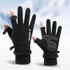 Autumn Winter Fleece Lined Thermal Gloves Men Polar Fleece Waterproof Ski Riding Outdoor Sports Motorcycle Warm Gloves