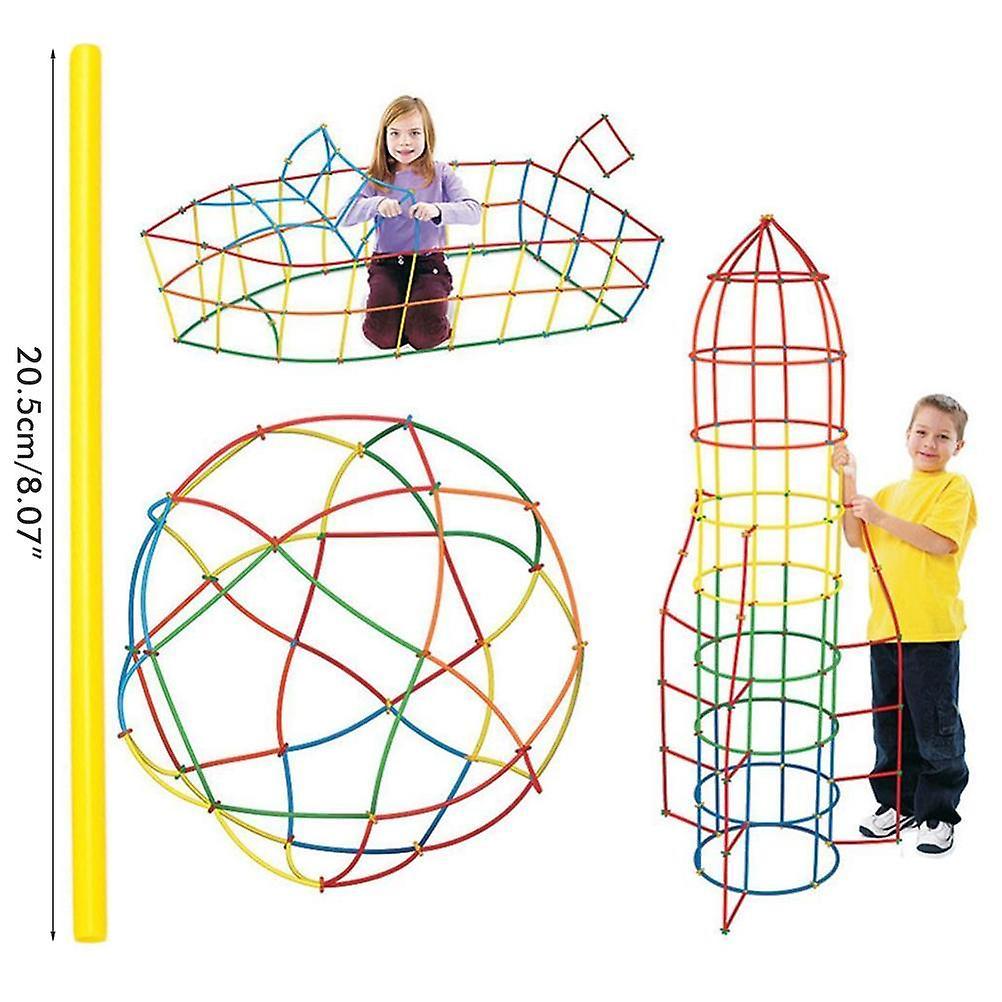 Building Fort Construction Kit DIY Construction Toy Kit Building Learning Toy Set Gift for Boys and Girls