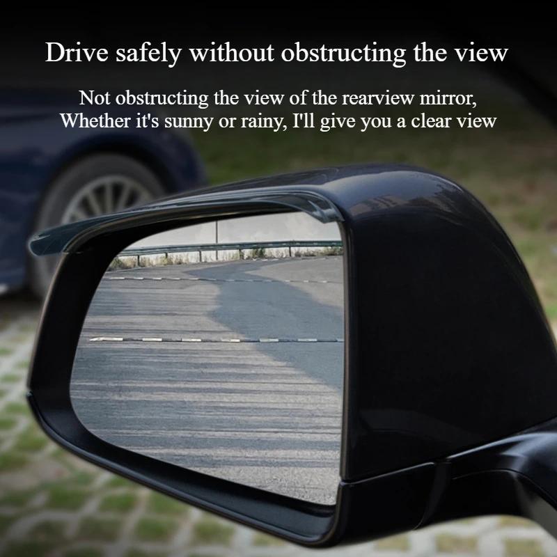 For Tesla Model 3 Y Car Rain Eyebrow Rearview Mirror Visor Shade Rain Cover Rear View Mirror Rainy Shield Guard Car Accessories
