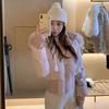 Small cotton-padded clothes for women, short seagulls, new sweater-neck cotton-padded clothes with waist, small cotton-padded jackets for women i