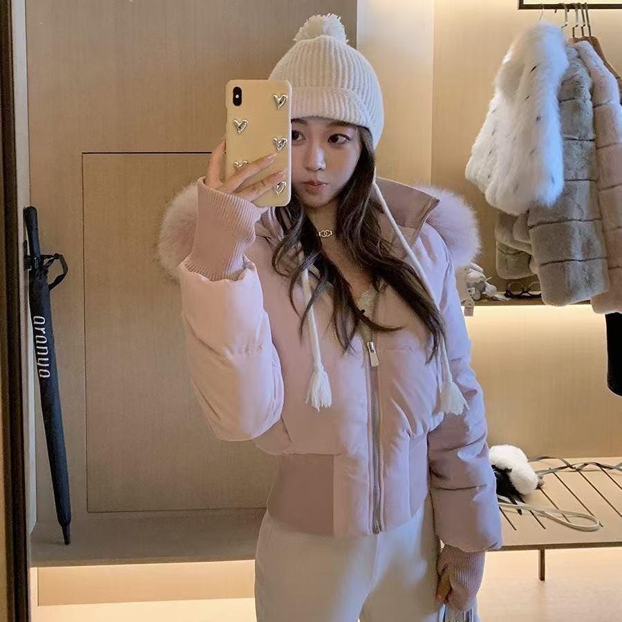 Small cotton-padded clothes for women, short seagulls, new sweater-neck cotton-padded clothes with waist, small cotton-padded jackets for women i