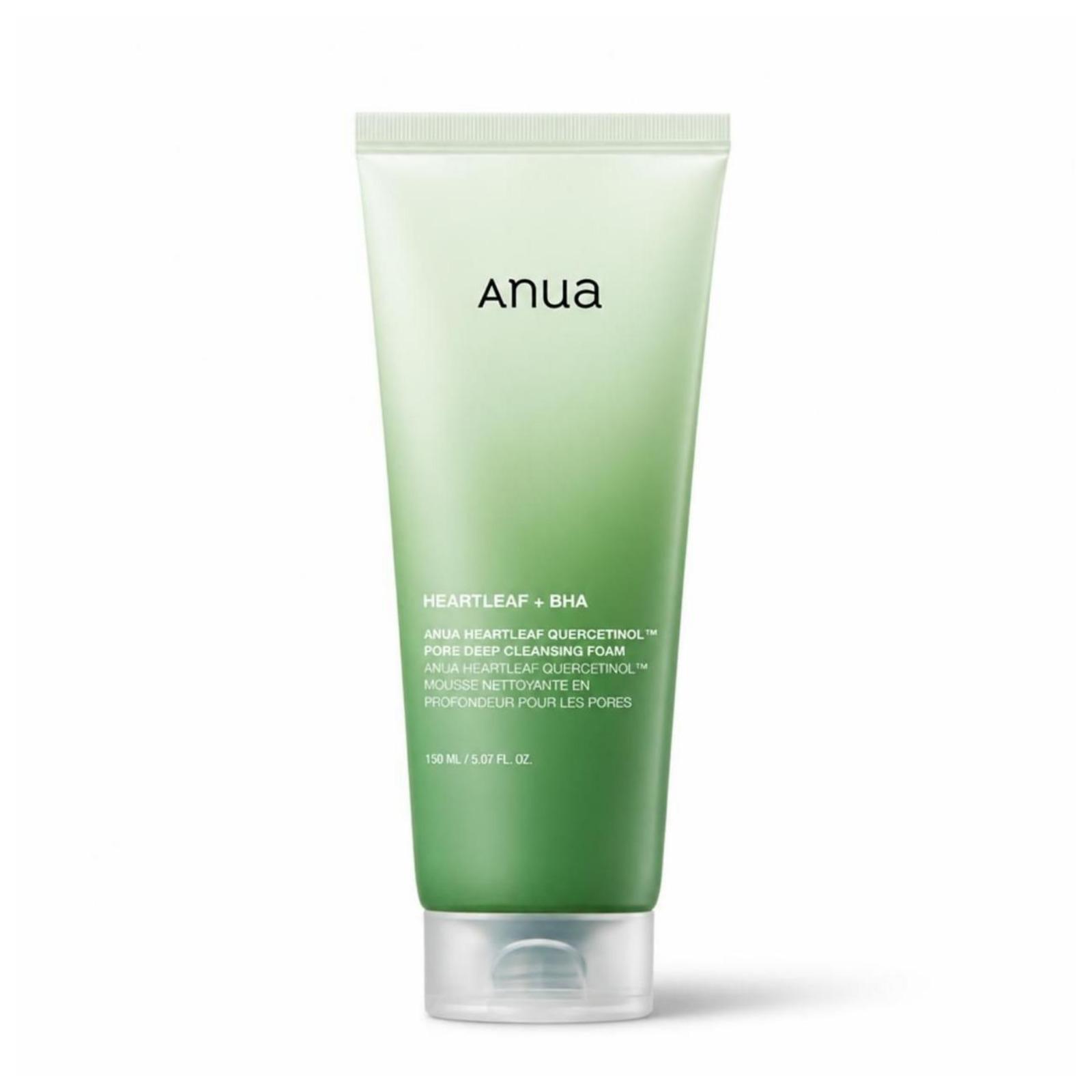Anua Heartleaf Quercetinol Pore Deep Cleansing Foam Sebum Control Facial Cleanser 150ml