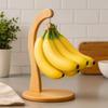 Wooden Banana Holder Keep Fresh with Hanging Hook Banana Rack Suspension Type Multifunctional Headphone Holder Living Room