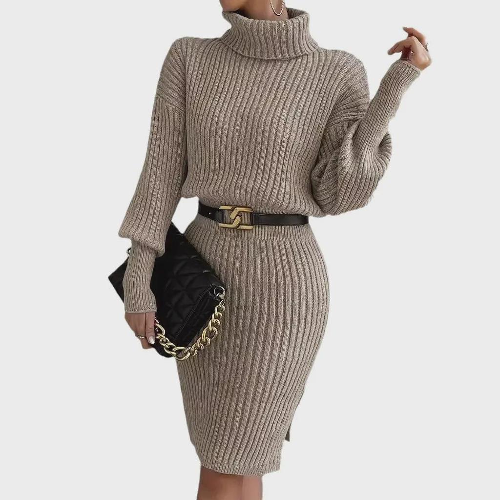 2024 Autumn/Winter Slim Fit Knitted Pullover Dress