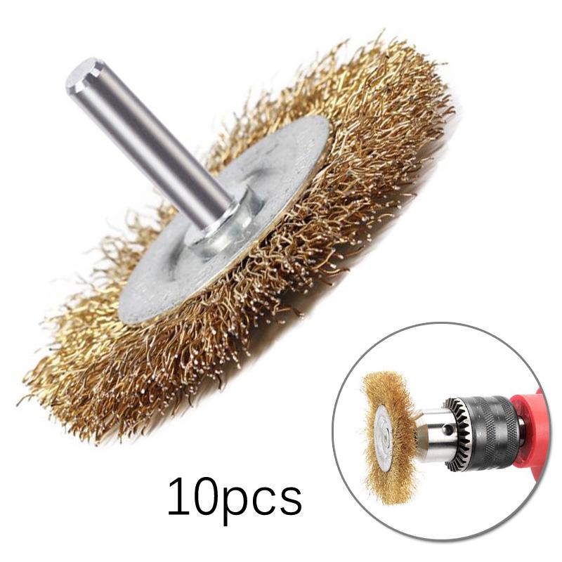 Wire Wheel Brush Cleaning Rust Wire Brush For Electric Grinding Metal Rust Removal Polishing Brush Paint Removal Rotary Tools