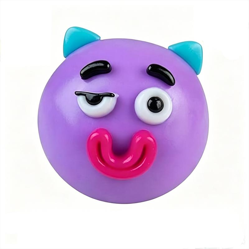 Detachable Funny Face Parts Dog Expression DIY Stress Ball Non-toxic Knead Stretch Release the Mood Classroom Fidget Calming Toy