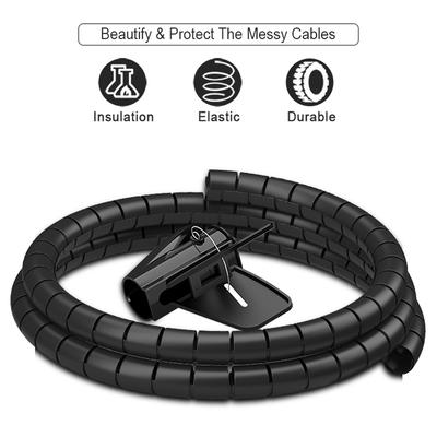 2m 3m 5m Tube Spiral Cable Winder Cord Protector Management Storage Pipe Cable Organizer