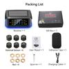 Monitoring system security alarm solar TPMS digital LCD display truck RV TPMS with indicator light warning car tire pressure alarm 6 external sensors