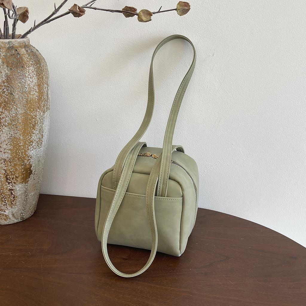 Minimalist Pu Material Small Crossbody Bag With Double Straps For Casual Outings