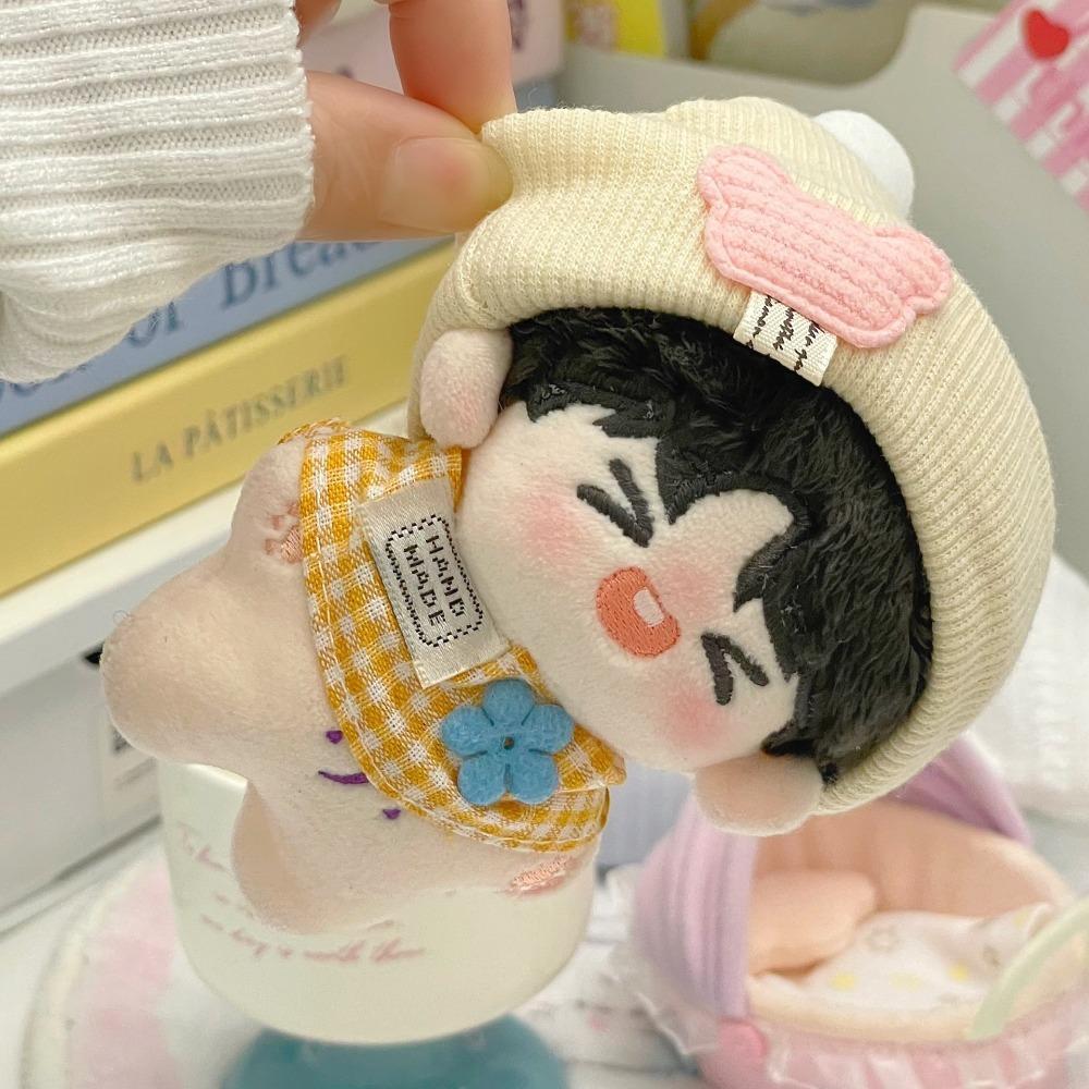 

Lovely Doll Clothes Outfit Bear Hat Doll Clothes Set 10cm Cotton Doll Clothes 10cm Cotton Doll жовтий