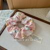 Scrunchie Multi Styles Floral Plaid Soft Fabric Minimalist Versatile Women Hair Tie Hair Accessories