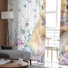 Ostereier, Hase, Blumen, Tüllvorhänge für Wohnzimmer, durchsichtiger Vorhang für Schlafzimmer, Küche, Jalousien, Voile-Vorhänge