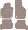 Beige Velours-Fußmatten für: Skoda Yeti Crossover (2009-2017)