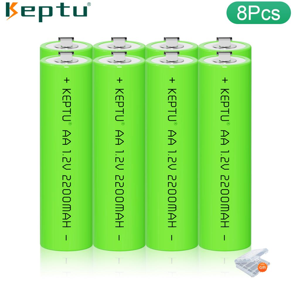 AA Rechargeable Battery 1.2V Ni-MH 2200mAh with Welding Tabs, for Electric Shavers & Toothbrushes