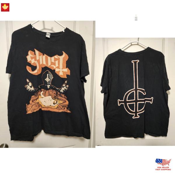 Футболка Ghost Band 2013 Infestissumam Pepe Emeritus Cardinal Copia Унисекс XL